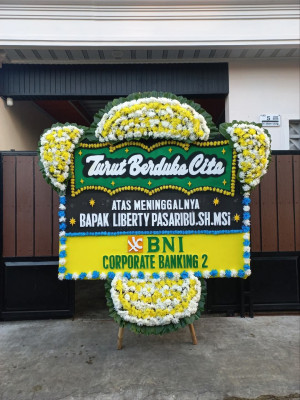 Papan Bunga Duka di Pondok Cabe Ilir