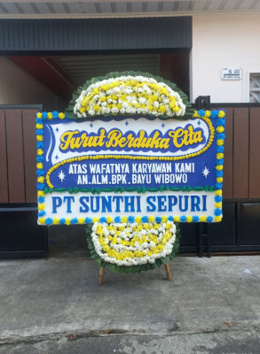 Papan Bunga Duka di Pondok Cabe Ilir