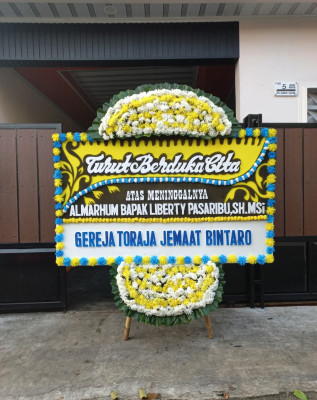 Papan Bunga Duka di Pondok Cabe Ilir